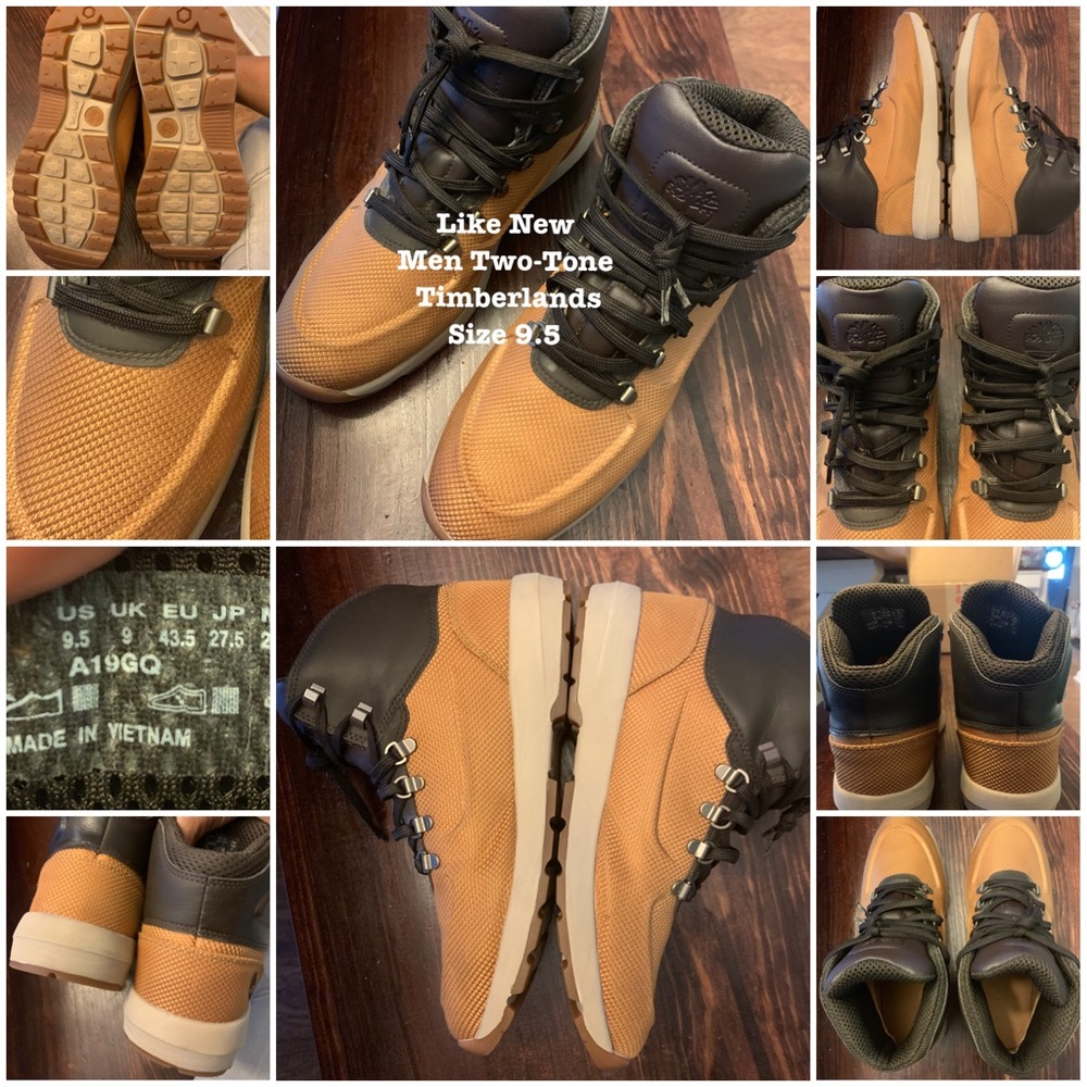 Men’s 9.5 Two Tone Timberland Boots